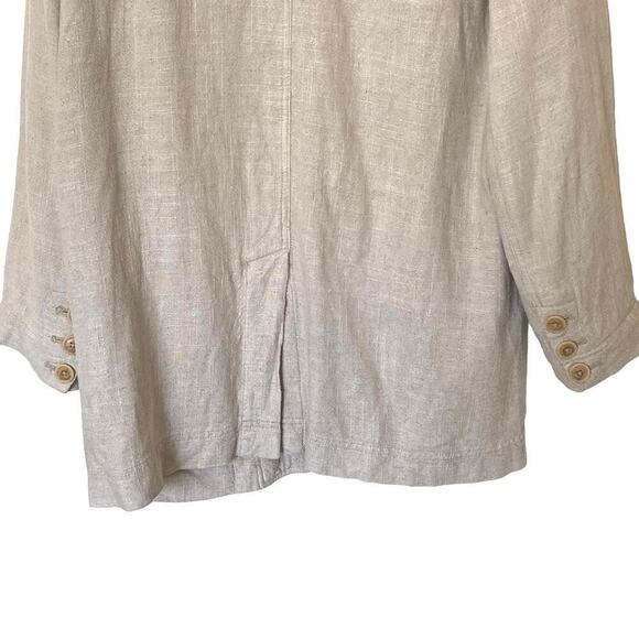 FREE PEOPLE We The Free Beckett Boyfriend Linen Blend Blazer, Size M - Picture 9 of 13